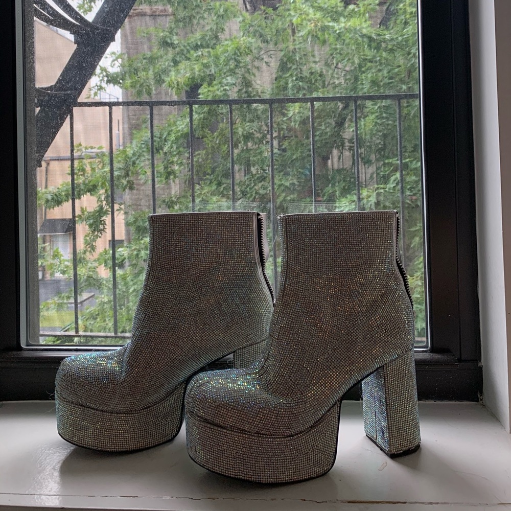 Crystal Tide Platform Boots